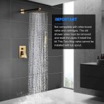 Colonne de douche encastr�e chrom� laiton - ensemble douche encastrable technologie dinjection dair - ...