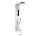 Colonne de douche hydromassante en acier inox bross� mod. city