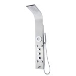 Colonne de douche hydromassante k2o lusso spa 20x7x140cm avec robinet thermostatique 5 jets effet pluie ...