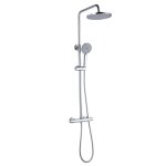 Colonne de douche k2o chillout river 83 - 119 cm mitigeur thermostatique hauteur rglable pommeau et ...