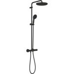 Colonne de douche avec mitigeur thermostatique - economie deau - grohe vitalio start system 250 - noir ...