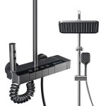 Colonne de douche - pimpimsky - mod�le z8 - affichage num�rique led - mitigeur thermostatique - hauteur ...