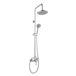 Colonne de douche rousseau timaru avec mitigeur mcanique chrome - tte de douche orientable douchette ...