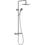 Colonne de douche thermostatique - jacob delafon - july - chrome - carr�e 20x20 cm - 4 jets