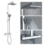 Colonne de douche thermostatique en laiton chrom� - homelody