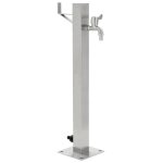 Vidaxl colonne � eau de jardin carr�e acier inoxydable 65 cm 45454