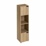 Colonne tagre meuble de rangement coloris naturel - longueur 30 x profondeur 29 x hauteur 119 cm