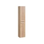 Colonne de salle de bain suspendue - 6 tagres - coloris naturel clair - kayla