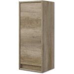 Colonne salle de bain suspendue avec une porte coloris nordik - 30 cm (longueur) x 74 cm (hauteur) x ...