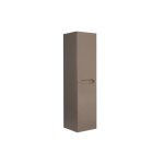 Colonne de salle de bain suspendue - taupe - l30 x l30 x 120 cm - stefanie Colonne de salle de bain suspendue - taupe - l30 x l30 x 120 cm - stefanie
