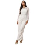 Combinaison avec pantalon coupe droite. dot�e de deux poches lat�rales. mod�le avec buste et manches ...