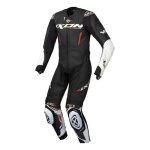 Combinaison moto enfant ixon vortex 3 - noir / blanc - 12 ans