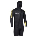 Combinaison de plonge courte manches longues beuchat 5 mm - noir - xs