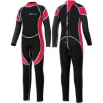 Combinaison de plonge en noprne de 2. 5mm avec fermeture clair dans le dos pour garon et fille black ...