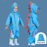 Combinaison de pluie pour enfants cagoule de bb combinaison impermable one piece rainwear muddy raincoat ...