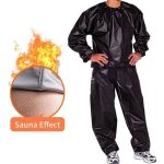 Combinaison de sauna fitness - vêtements - perte de poids femme - homme - pvc - noir Combinaison de sauna fitness - vêtements - perte de poids femme - homme - pvc - noir