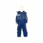Combinaison de ski enfant peak mountain ecombo - bleu royal - col montant capuche �lastiqu�e poches zipp�es ...