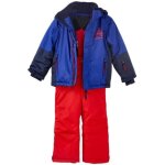 Combinaison de ski enfant - peak mountain - eros - bleu / rouge - impermable 3000mm - taille 6 ans