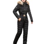 Combinaison de ski pour femme - coupe - vent - imperm�able - noir
