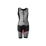 Head sr myboost lite combinaison swimrun femme sans manches noir / argent / rouge - 2xs