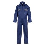 Combinaison de travail 5 poches taille xl bleu marine polyester / coton vito