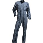 Combinaison de travail homme grise double zip