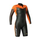Combinaison de triathlon femme blue seventy alliance swimrun - black / orange - xs