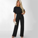 Combishort femme - combinaison camouflage pantalon large avec poche - noir ny? Combishort femme - combinaison camouflage pantalon large avec poche - noir ny?