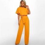 Combishort femme - combinaison camouflage pantalon large avec poche - orange ny? Combishort femme - combinaison camouflage pantalon large avec poche - orange ny?