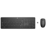Combo clavier et souris sans fil - hp - 235 wir - touches silencieuses - r�cepteur inclus - noir
