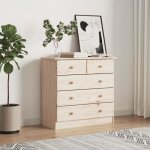 Commode alta 77x35x73 cm bois massif de pin Commode alta 77x35x73 cm bois massif de pin