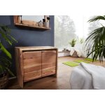 Commode basse - bois massif dacacia laqué (bois naturel) - pure edge 611 Commode basse - bois massif dacacia laqué (bois naturel) - pure edge 611