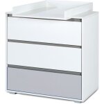 Commode bébé dalia avec plan à langer amovible et 3 tiroirs - mon mobilier design - blanc - bois Commode bébé dalia avec plan à langer amovible et 3 tiroirs - mon mobilier design - blanc - bois
