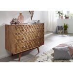 Commode - bois massif dacacia laqu (bois naturel) - mosayk 107