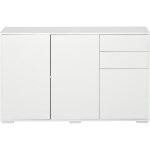 Homcom - buffet - panneaux de particules - 117x36x74cm - blanc