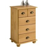 Commode colmar chiffonnier apothicaire rangement avec 4 tiroirs en pin massif finition teintée / cirée ... Commode colmar chiffonnier apothicaire rangement avec 4 tiroirs en pin massif finition teintée / cirée ...