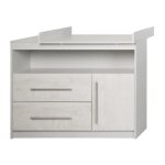 Commode � langer roba maren 2 - gris clair - blanc - hauteur 905cm