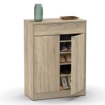 Commode meuble  chaussures coloris cambrian - hauteur 101 x longueur 75 x profondeur 36 cm