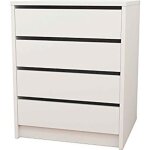 Commode - meuble de rangement coloris blanc - hauteur 61. 4 x longueur 50 x profondeur 44 cm Commode - meuble de rangement coloris blanc - hauteur 61. 4 x longueur 50 x profondeur 44 cm