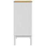 Commode - omabeta - floro - bois de pin massif - 4 tiroirs - blanc
