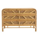 Miliboo - commode vintage en rotin 3 tiroirs l120 cm galon