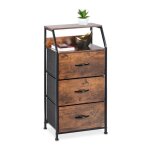 Relaxdays commode 3 tiroirs 2 surfaces livres déco commode étagère style industriel hxlxp: 92x45x30 cm ... Relaxdays commode 3 tiroirs 2 surfaces livres déco commode étagère style industriel hxlxp: 92x45x30 cm ...
