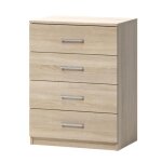 Commode - vivaldi - tatris 01 sonoma - 4 tiroirs - design moderne - chne sonoma