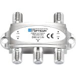 Commutateur diseqc 4 / 1 opticum 4 entres satellites 1 sortie rcepteur hd 3d 4k