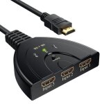 Commutateur hdmi - ouismart - ouismart� - 3 entr�es - 1 sortie - r�solution 4k