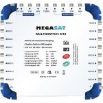 Commutateur multiswitch - megasat - 9 - 16 - 9 entrées (1 terr 8 sat) - 16 sorties - compatible lnb quad ... Commutateur multiswitch - megasat - 9 - 16 - 9 entrées (1 terr 8 sat) - 16 sorties - compatible lnb quad ...