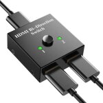 Commutateur r�partiteur hdmi - ouismart - 2 ports - bidirectionnel - 1 entr�e - 2 sorties