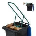 Relaxdays compacteur d�chets poubelle �craseur ordures d�chets r�siduels plastique presse manuelle acier ...