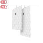 Compactor lot de 2 housses de rangement sous vide  suspendre vide - 70 x 105 et 70 x 145 cm