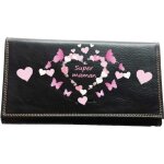 Compagnon porte chequier portefeuille porte carte porte monnaie noir super maman